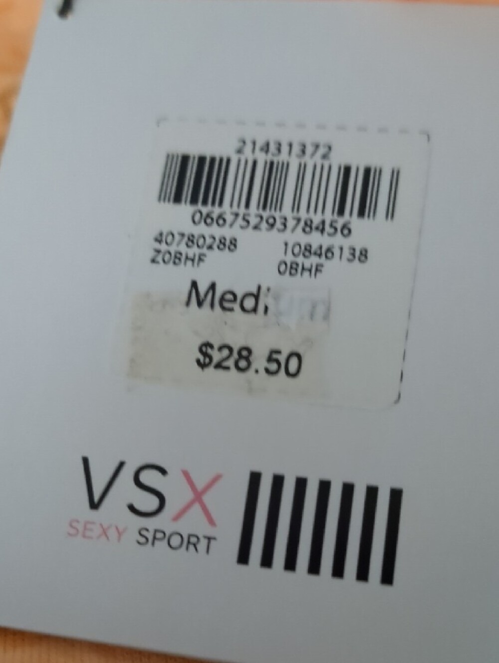 Victoria's Secret VS Peach Logo V-Neck Short Sleeve Tee - Picture 4 of 6